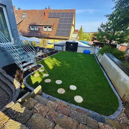 Daire Frankenherz-apartments - Premium Mit Terrasse & Zwei Schlafzimmern, Nahe Playmobil-funpark, Self-check-in