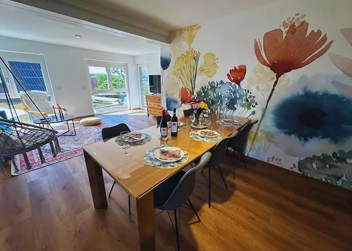 Frankenherz-apartments - Premium Mit Terrasse & Zwei Schlafzimmern, Nahe Playmobil-funpark, Self-check-in Daire *