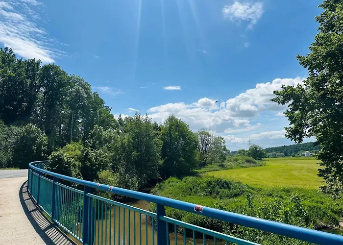 Daire Frankenherz-apartments - Premium Mit Terrasse & Zwei Schlafzimmern, Nahe Playmobil-funpark, Self-check-in Grosshabersdorf